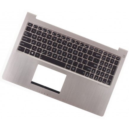 Asus ZenBook UX51 Laptop Tastatur, Silberrahmen CZ/SK, Palmprest