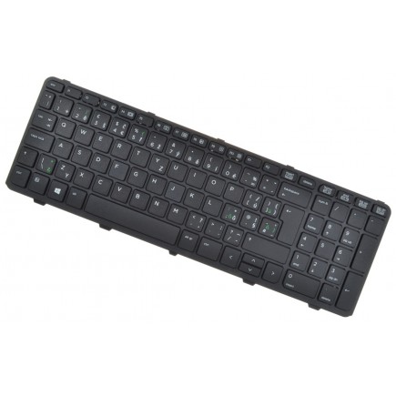 Kompatibilní HP 721953-001 Laptop Tastatur, mit Rahmen, schwarz CZ / SK