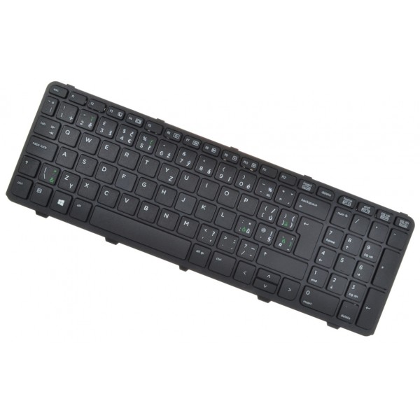 Kompatibilní HP 721953-001 Laptop Tastatur, mit Rahmen, schwarz CZ / SK