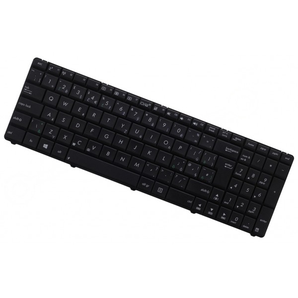 Asus  A43E Laptop Tastatur, mit Rahmen, schwarz CZ / SK