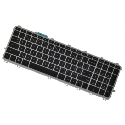HP kompatibilní 711505-001 Laptop Tastatur, CZ / SK Silber, Hintergrundbeleuchtete 