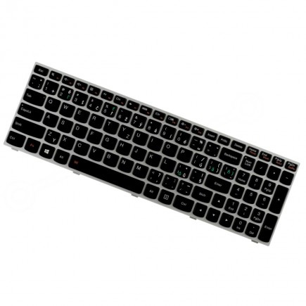 Lenovo B51-80 Laptop Tastatur, CZ / SK Silber, Hintergrundbeleuchtete 