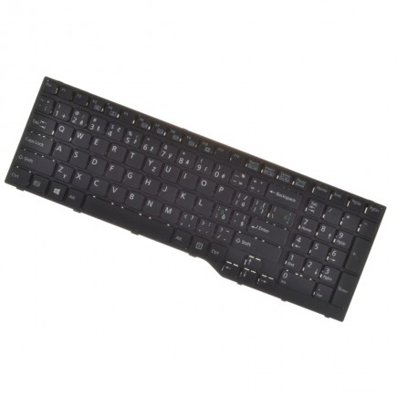 Fujitsu kompatibilní CP670822-03 Laptop Tastatur, mit Rahmen, schwarz CZ / SK