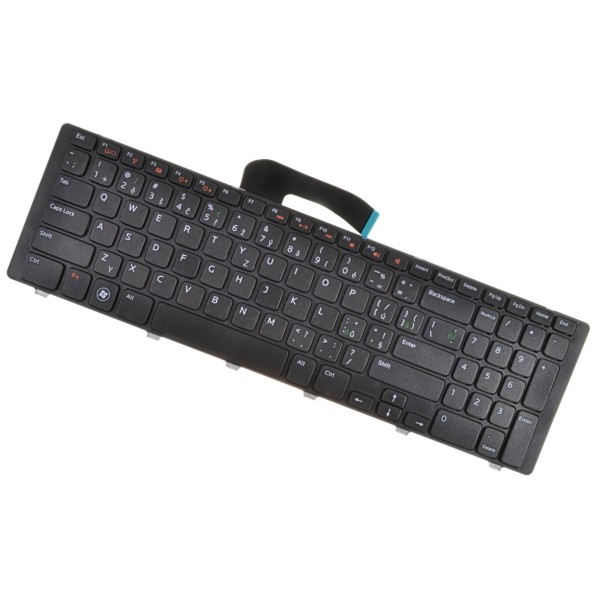 Dell kompatibilní M47P5 Laptop Tastatur, mit Rahmen, schwarz CZ / SK