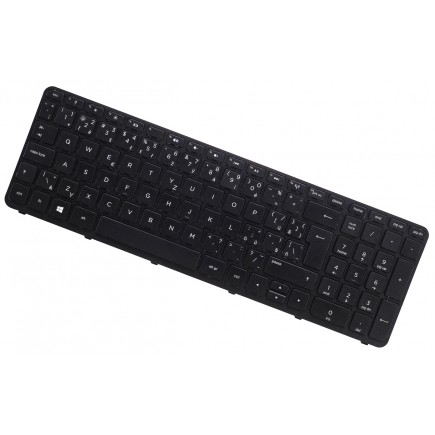 HP 255 G3 Laptop Tastatur, mit Rahmen, schwarz CZ / SK