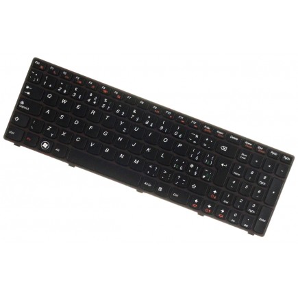 Kompatibilní Lenovo 25012900 Laptop Tastatur, mit Rahmen, schwarz CZ / SK