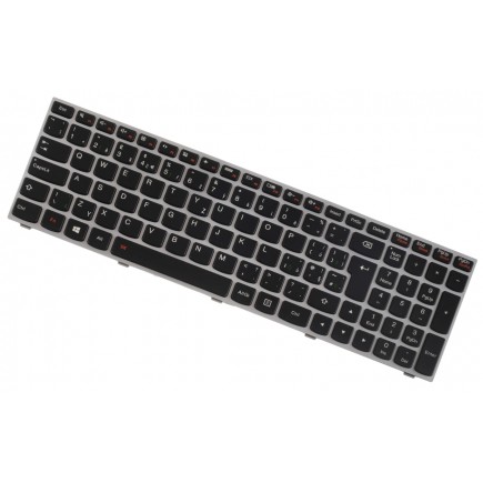 Lenovo M50-70 Laptop Tastatur, CZ / SK Silberner Rahmen, hintergrundbeleuchtete