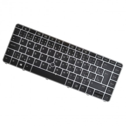 HP EliteBook 840 G4 Laptop Tastatur, CZ / SK Silberner Rahmen, hintergrundbeleuchtete