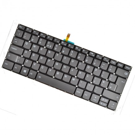 Lenovo IdeaPad Yoga 520-14IKB Laptop Tastatur, UK Grau Ohne Rahmen, Hintergrundbeleuchtete 