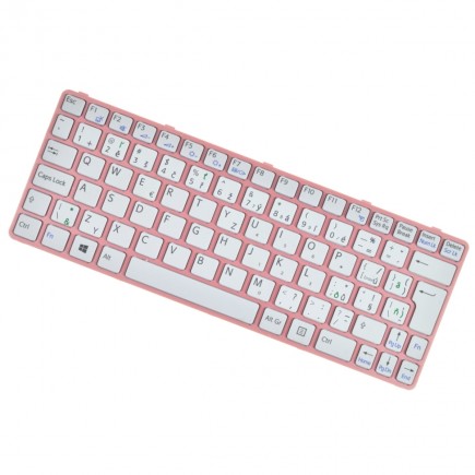 Sony Vaio sve11113fx Laptop Tastatur, mit Rahmen, Rosa CZ / SK