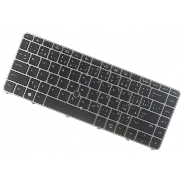 HP kompatibilní SN6142BL Laptop Tastatur, CZ / SK Silberner Rahmen, hintergrundbeleuchtete Tastatur, Trackpoint