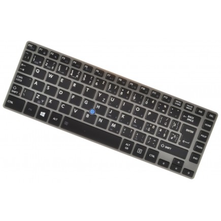Lenovo Ideapad 100S-14IBR Laptop Tastatur, CZ / SK Silber, Trackpoint