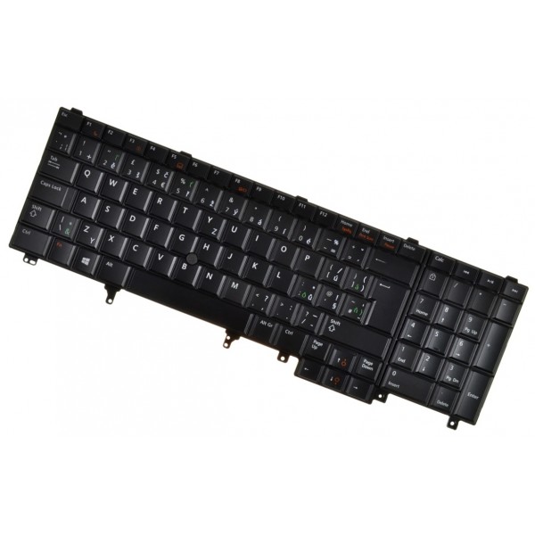 Kompatibilní Dell GXJYT Laptop Tastatur, CZ/SK Schwarze trackpoint