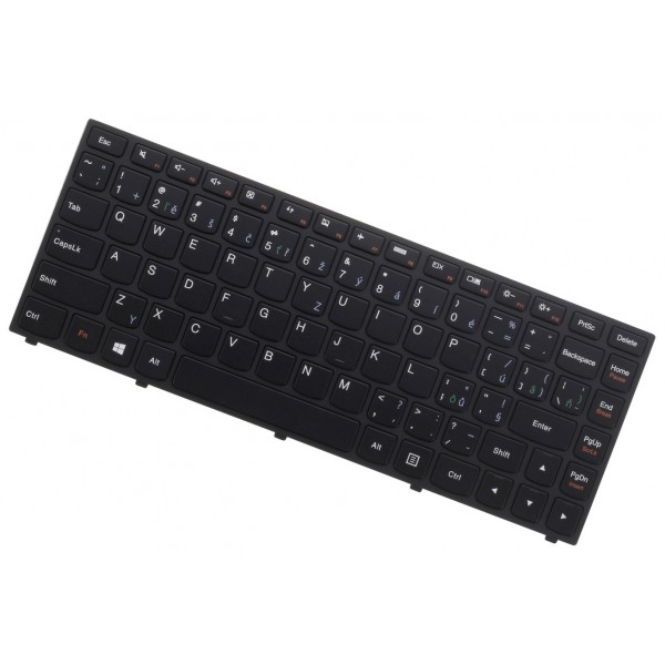 Kompatibilní Lenovo 90205193 Laptop Tastatur, mit Rahmen, schwarz CZ / SK