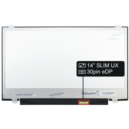 Laptop Bildschirm NV140FHM-N49 LCD Display 14“ 30Pin FULL HD LED SlimTB - Glänzend