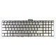 HP Pavilion 15-bc003nc Laptop Tastatur, CZ / SK Silber, ohne Rahmen, Hintergrundbeleuchtete 