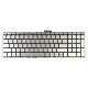 HP Pavilion 15-BC003NG Laptop Tastatur, CZ / SK Silber, ohne Rahmen, Hintergrundbeleuchtete 