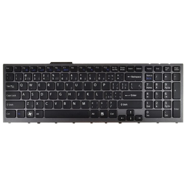 Sony Vaio PCG-81113M Laptop Tastatur, CZ / SK Silber, Hintergrundbeleuchtete 