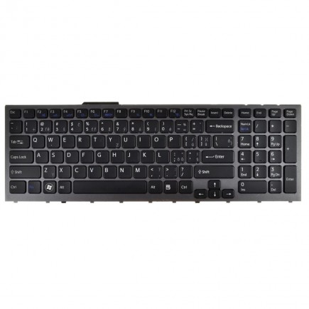 Sony Vaio PCG-81213M Laptop Tastatur, CZ / SK Silber, Hintergrundbeleuchtete 