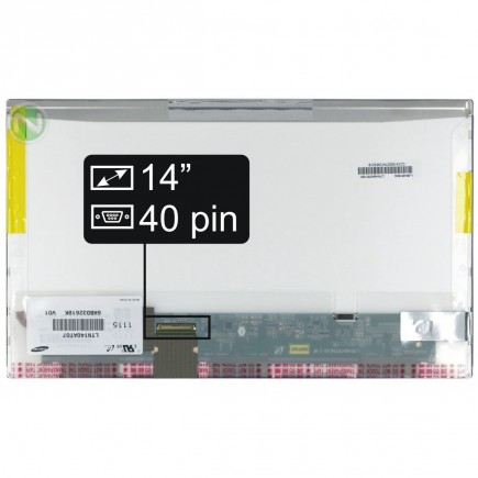 Laptop Bildschirm LP140WH1(TL)(A1) LCD Display 14“ 40Pin HD LED - Glänzend