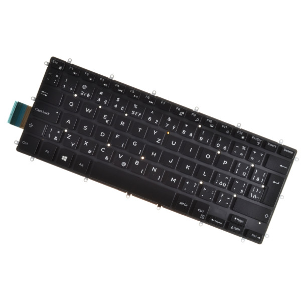 Kompatibilní Dell H4XRJ Laptop Tastatur, tschechisch ohne Rahmen, Hintergrundbeleuchtete 