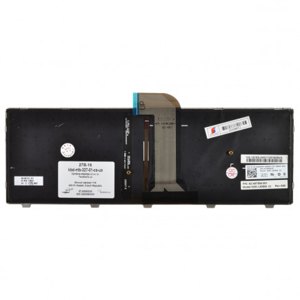 Dell Inspiron 15z Laptop Tastatur, CZ / SK Schwarz, Hintergrundbeleuchtete, mit Rahmen