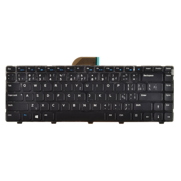 Dell Inspiron 15z Laptop Tastatur, CZ / SK Schwarz, Hintergrundbeleuchtete, mit Rahmen