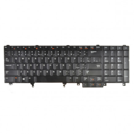 Dell Latitude E5530M Laptop Tastatur, CZ / SK Schwarz, Hintergrundbeleuchtete, Mit Rahmen
