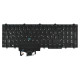 Dell Latitude 5580 Laptop Tastatur, ohne Rahmen, schwarz CZ/SK/DE, mit Hintergrundbeleuchtung