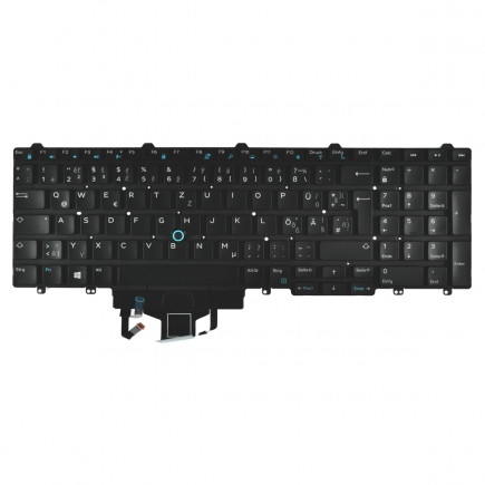 Dell Precision 7510 Laptop Tastatur, ohne Rahmen, schwarz CZ/SK/DE, mit Hintergrundbeleuchtung
