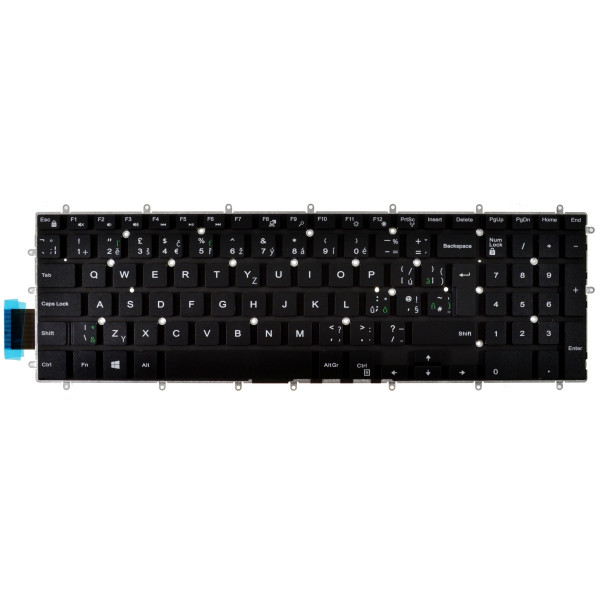 Dell Vostro 3590 Laptop Tastatur, tschechisch schwarz, ohne Rahmen