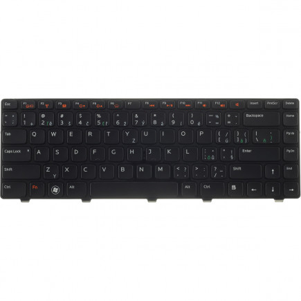 Dell Inspiron 14R Laptop Tastatur, CZ / SK Schwarz, Hintergrundbeleuchtete, mit Rahmen