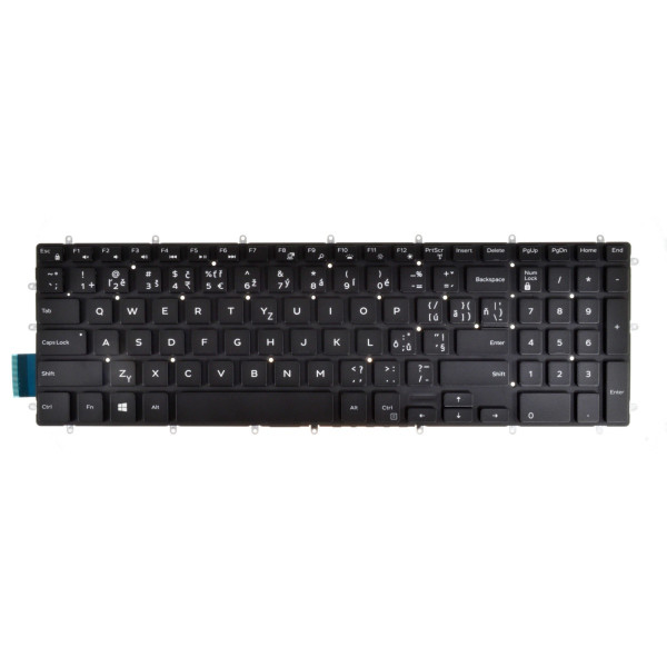 Kompatibilní Dell T3C9W Laptop Tastatur, CZ / SK Schwarze, Hintergrundbeleuchtete 