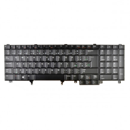 Dell Latitude E5530M Laptop Tastatur, CZ / SK Schwarz, ohne Hintergrundbeleuchtung, mit Rahmen