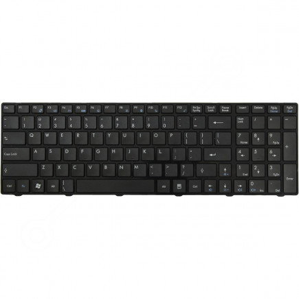 MSI MS-1761 Laptop Tastatur, CZ / SK Schwarz, ohne Hintergrundbeleuchtung, mit Rahmen