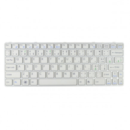 Sony Vaio sve11115elb Laptop Tastatur, CZ / SK Weiß, ohne Hintergrundbeleuchtung, mit Rahmen