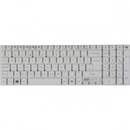 Gateway NV76R24U Laptop Tastatur, tschechisch weiß, ohne Rahmen, ohne Hintergrundbeleuchtung