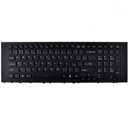 Sony Vaio PCG-91211M Laptop Tastatur, CZ / SK Schwarz, ohne Hintergrundbeleuchtung, mit Rahmen
