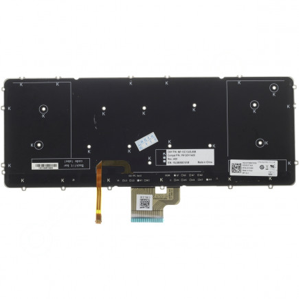 Dell Precision M3800 Laptop Tastatur, ohne Rahmen, schwarz CZ/SK, mit Hintergrundbeleuchtung