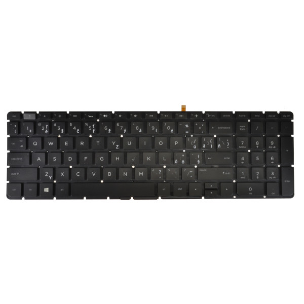 HP Pavilion 15-BA Laptop Tastatur, ohne Rahmen, schwarz CZ/SK, mit Hintergrundbeleuchtung