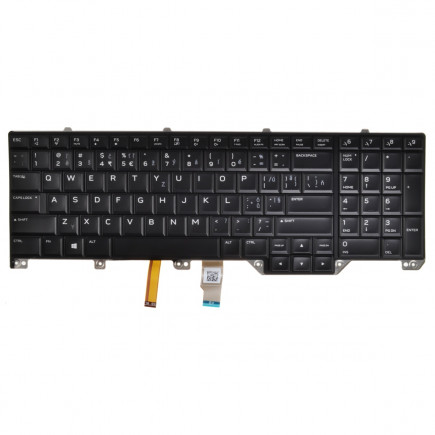 Dell AlienWare 17 R4 Laptop Tastatur, CZ / SK Schwarz, Hintergrundbeleuchtete, mit Rahmen