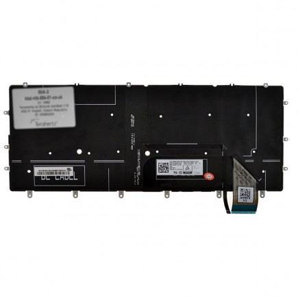 Dell XPS 13 9370 Laptop Tastatur, ohne Rahmen, schwarz CZ/SK, mit Hintergrundbeleuchtung