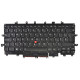 Lenovo ThinkPad X1 Carbon 4th Gen Laptop Tastatur, CZ / SK Schwarz, Hintergrundbeleuchtete, mit Rahmen