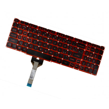 Acer Aspire AN515-56 Laptop Tastatur, ohne Rahmen, schwarz CZ/SK, mit Hintergrundbeleuchtung