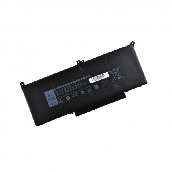 Batterie für Notebook Dell Latitude 7380 Li-poly 60Wh, 7,6V schwarz