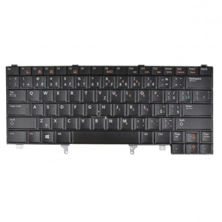 Dell Latitude E5430 Laptop Tastatur, CZ / SK Schwarz, ohne Hintergrundbeleuchtung, mit Rahmen