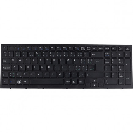 Sony Vaio PCG-71311M Laptop Tastatur, CZ / SK Schwarz, ohne Hintergrundbeleuchtung, mit Rahmen