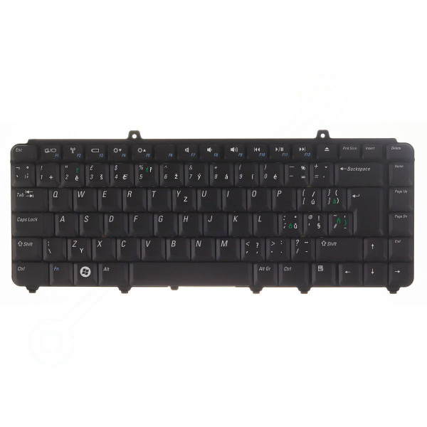 Dell Inspiron 1000 Laptop Tastatur, CZ / SK Schwarz, ohne Hintergrundbeleuchtung, mit Rahmen