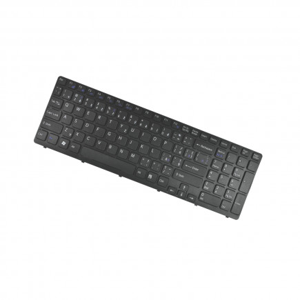 Sony Vaio SVE1511D1E Laptop Tastatur, CZ / SK Schwarz, ohne Hintergrundbeleuchtung, mit Rahmen