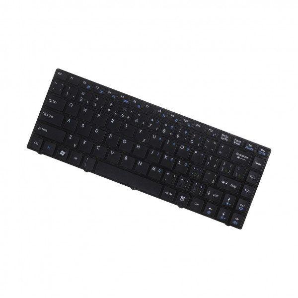 MSI X300 X-Slim Laptop Tastatur, CZ / SK Schwarz, ohne Hintergrundbeleuchtung, mit Rahmen